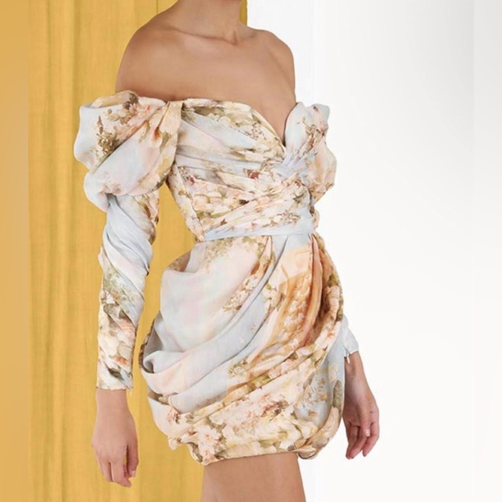 Zimmermann Luminosity Drape Mini Dress
Ivory Garden Floral - Picture 4 of 5